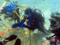 Once collected, coral needs to be moved to a coral nursery, as done here by Marcus.